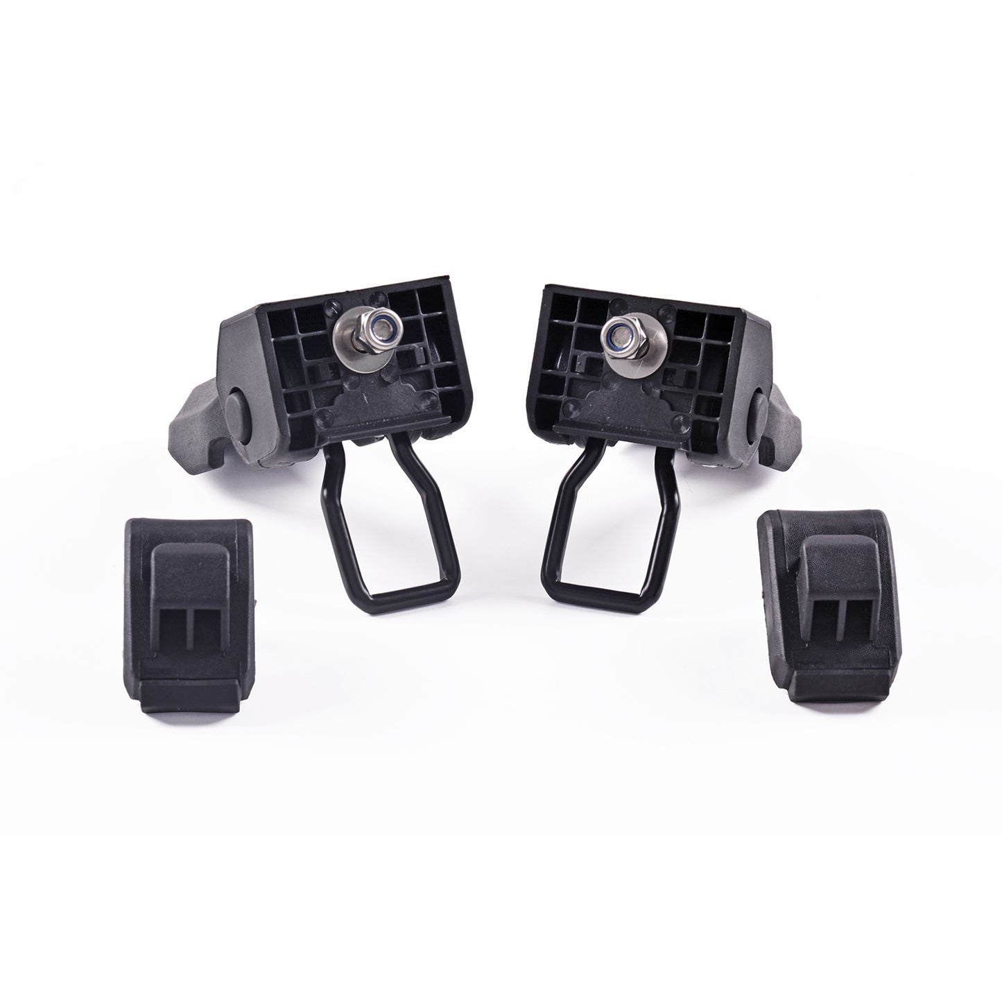 GOCPB 2018 for Jeep Wrangler JL Original Black Stainless Steel Latch Locking Hood Catch Kit for Jeep Wrangler 2007-2023 JK JL Gladiator JT