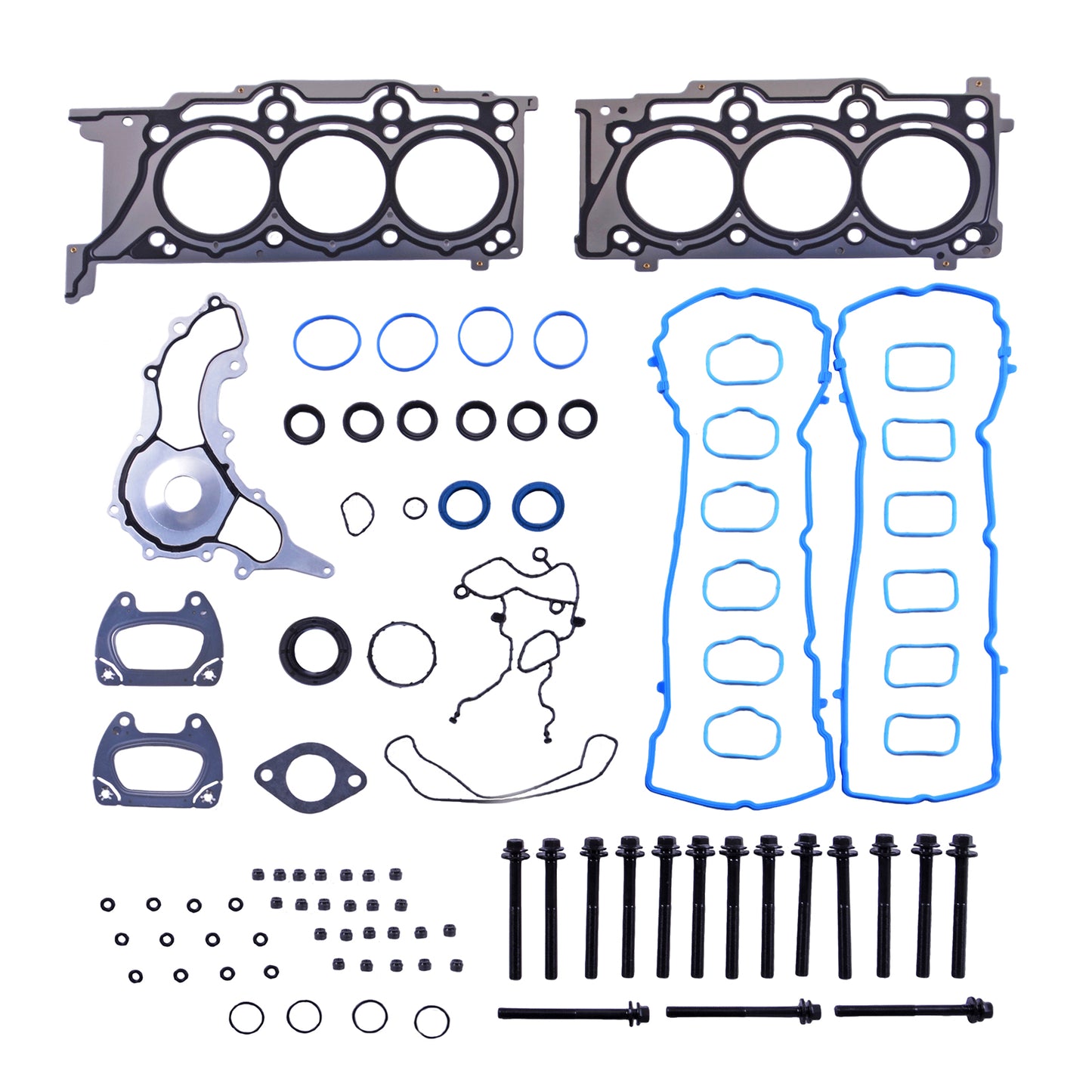 GOCPB Engine Head Gaskets with Bolts Set HS26541PT Compatible with 2011-2016 Chr ysler 300 J eep Wrangler Dodge Charger Challenger Ram 1500 3.6L ES72467
