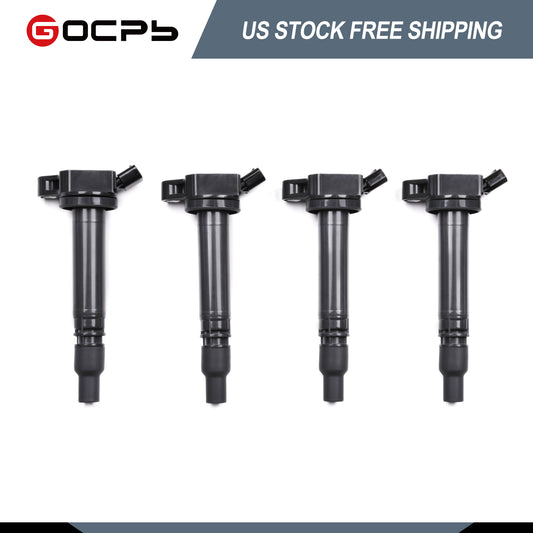 GOCPB Set of 4 Ignition Coil Pack Fit for Toyota Camry Highlander RAV4 Lexus IS250 GS350 GX460 LS460 Scion tc ES300H 2.5L 2.7L L4 2009-2019 Replaces UF507 C1596 9091902250