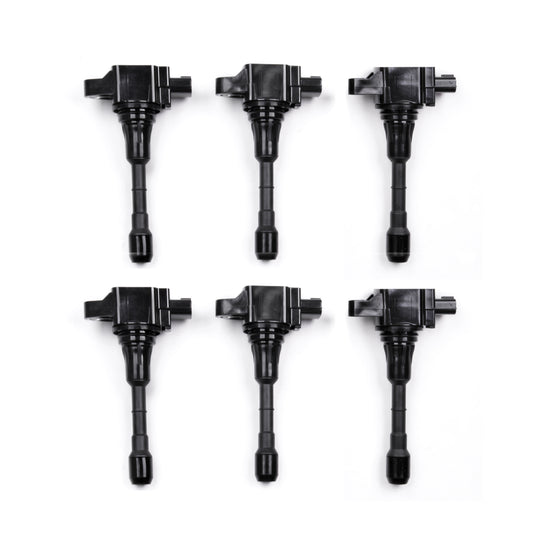 GOCPB Set of 6 Ignition Coil Pack Compatible with 2007-2017 Niss an 350Z Altima Maxima Murano Pathfinder Quest Infiniti EX35 FX35 G25 G35 JX35 M35 Q50 Q70 QX60 2.5L 3.5L V6 Coils Replaces UF550 C1670
