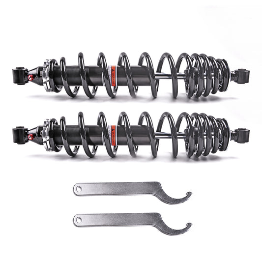 Rear Left Right Shocks Absorber for 2004-2013 Polaris Ranger 500 2x4 4x4 6x6 Ranger 700 Sportsman 500 Touring HO Sportsman 500 800 Sportsman X2 500 X2 800 Monotube Shocks Set 7041956 7043374