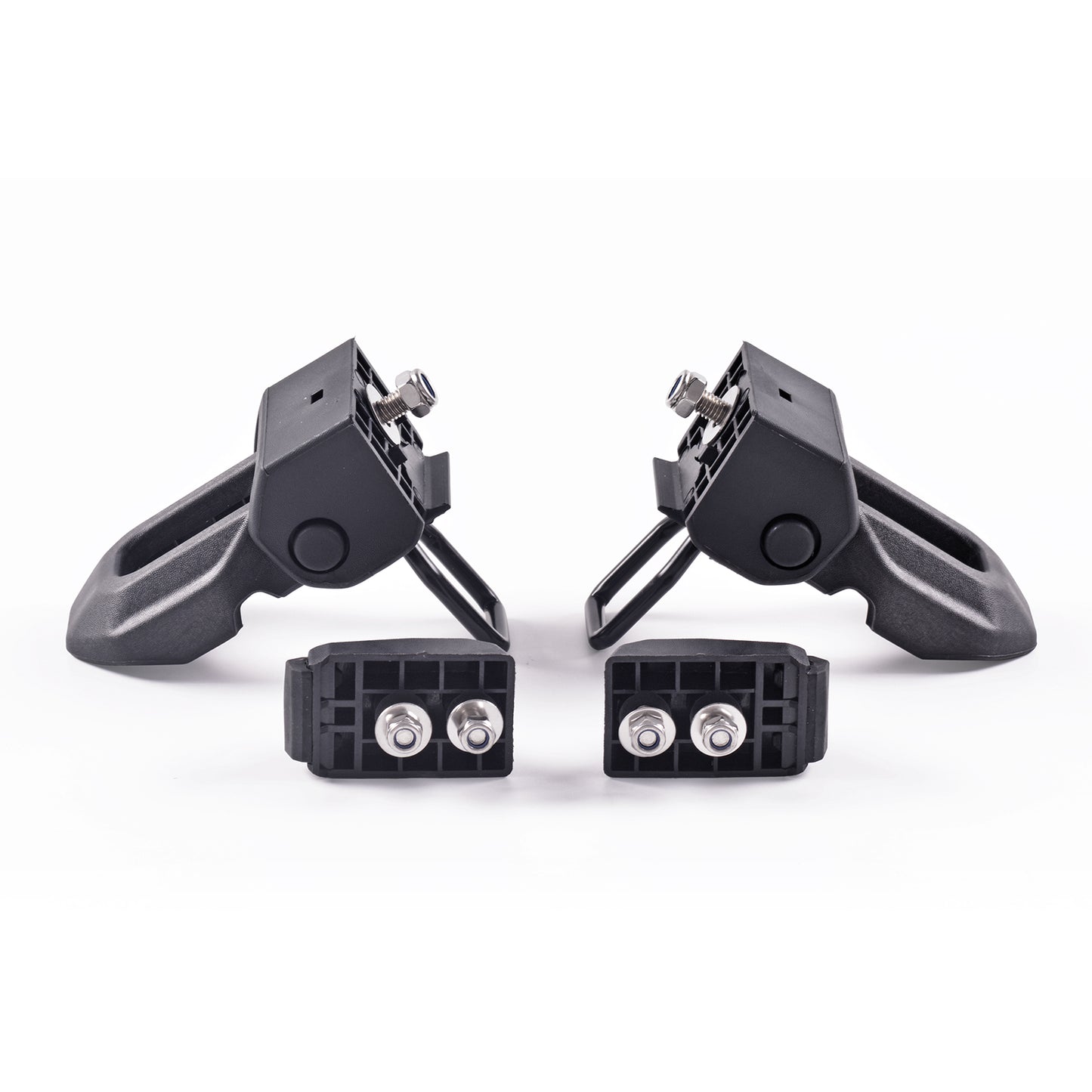 GOCPB 2018 for Jeep Wrangler JL Original Black Stainless Steel Latch Locking Hood Catch Kit for Jeep Wrangler 2007-2023 JK JL Gladiator JT