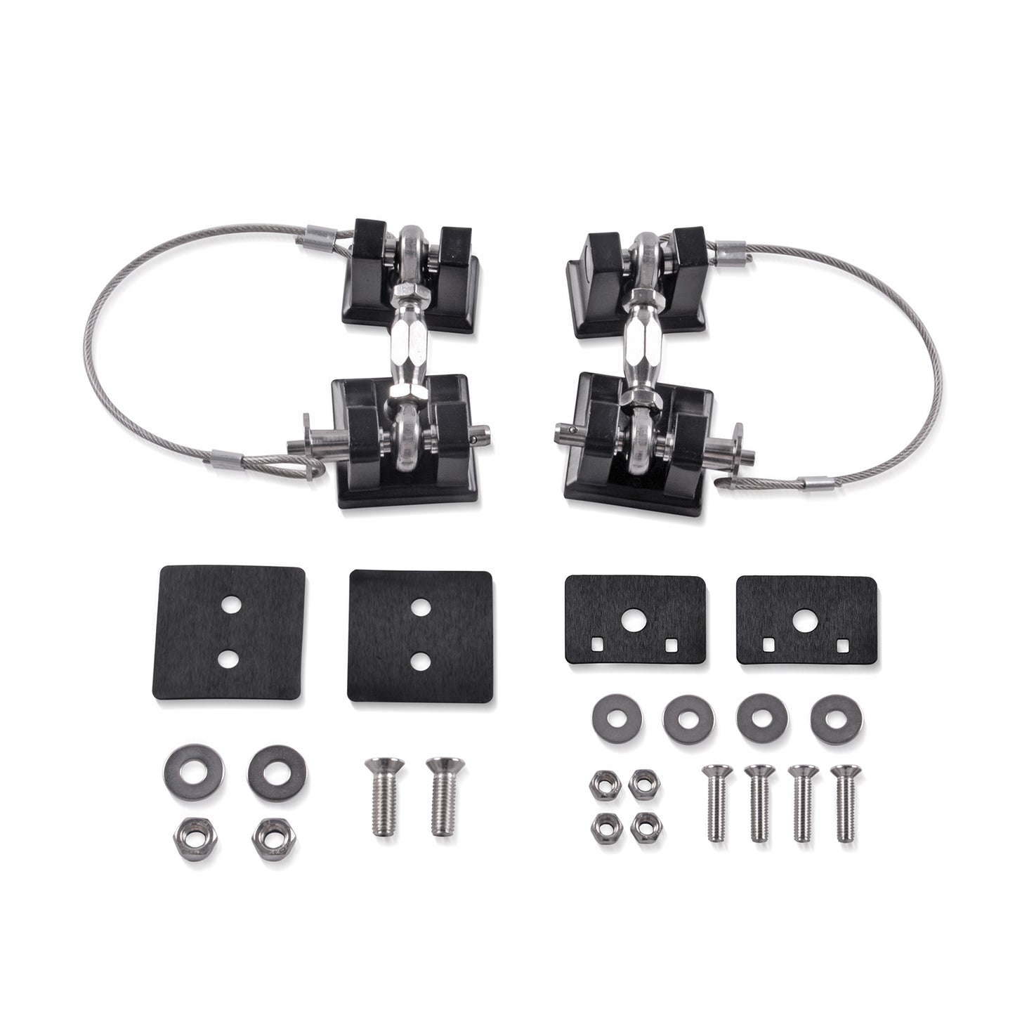 GOCPB JL Hood Latches for Jeep Wrangler, Locking Hood Latch Kit for 2018-2023 Jeep Wrangler JL & Jeep Gladiator, Eliminate Hood Flutter, Aluminum, 1 Pair