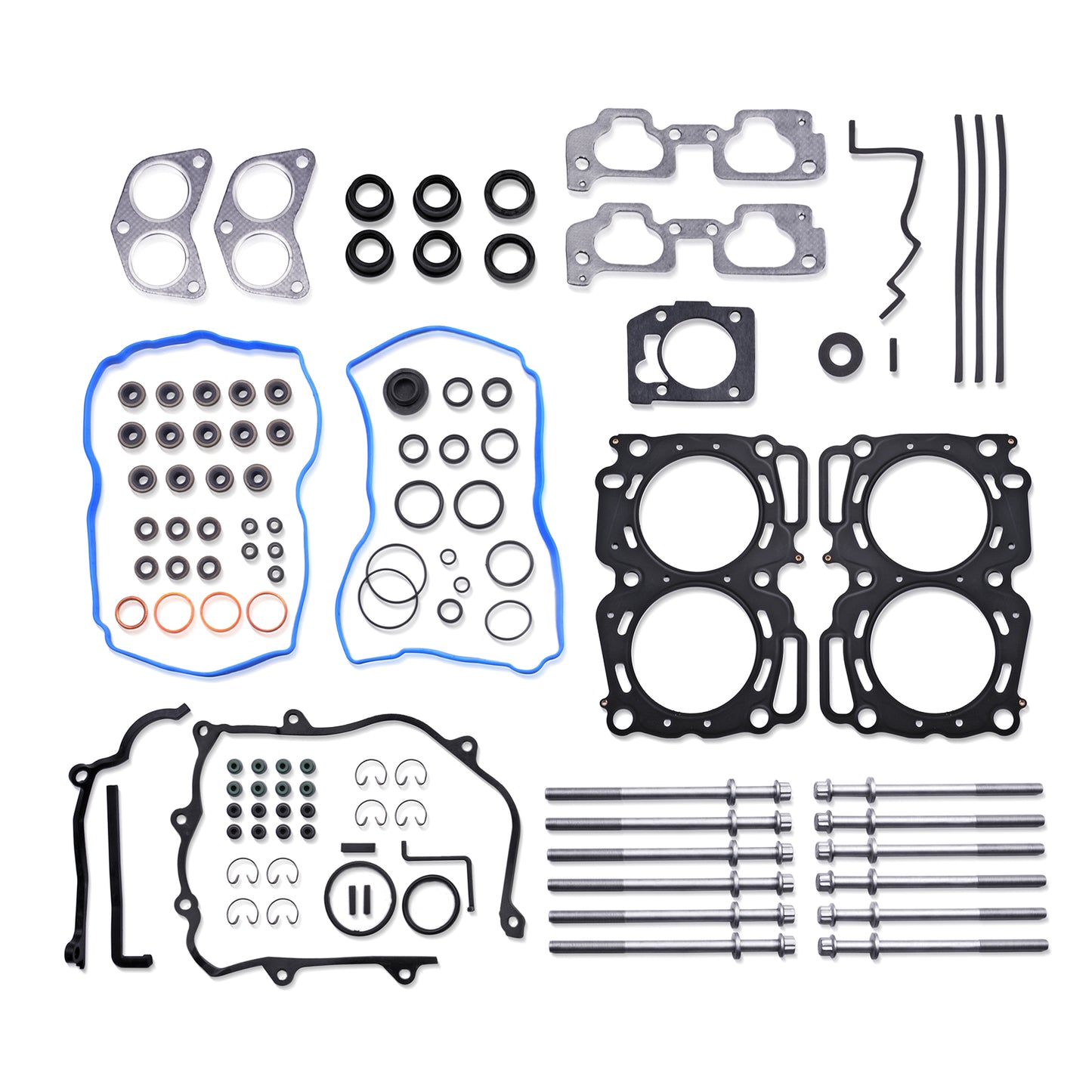 Engine Cylinder Head Gasket Set with Bolts Compatible with for Subaru Baja 2003-2006 for Subaru Forester 1999-2010