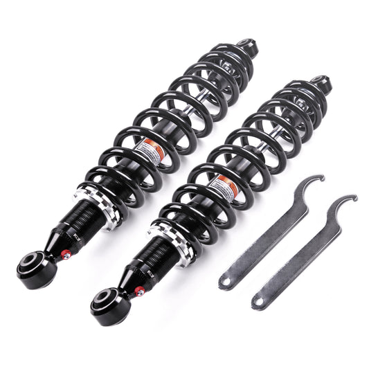 UTV Front Twin Tube Shocks absorber Compatible with 2016 2017 2018 2019 2020 2021 Honda Pioneer 1000 (SXS1000M) BF and BR Front Shocks 51400-HL4-A51 52400-HL4-A51 2pcs