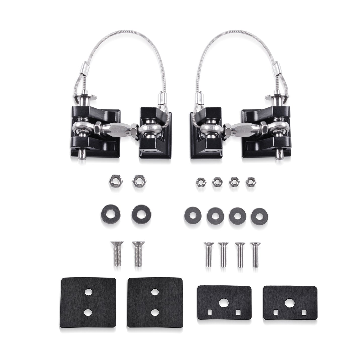 GOCPB JL Hood Latches for Jeep Wrangler, Locking Hood Latch Kit for 2018-2023 Jeep Wrangler JL & Jeep Gladiator, Eliminate Hood Flutter, Aluminum, 1 Pair