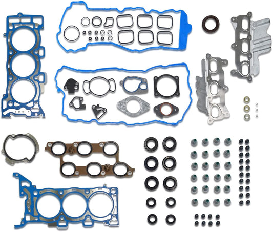 Head Gasket Set Compatible with 2009 2010 2011 2012 2013 2014 2015 2016 Tranverse Buick Enclave GMC Arcadia 3.6 L V6 DOHC 24V Head Gasket Bolts Set (No Bolt) HS26376PT-5 ES72274