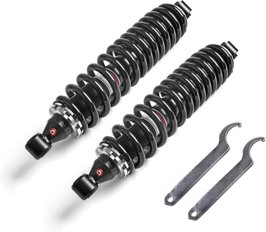 KLV Rear Left Right Monotube Shocks Absorbers ATV Compatible with 2008 2009 2010 2011 2012 2013 Yamaha Rhino 700 4x4 YXR700FFH BR 5B4-F2210-00-00 2 pcs