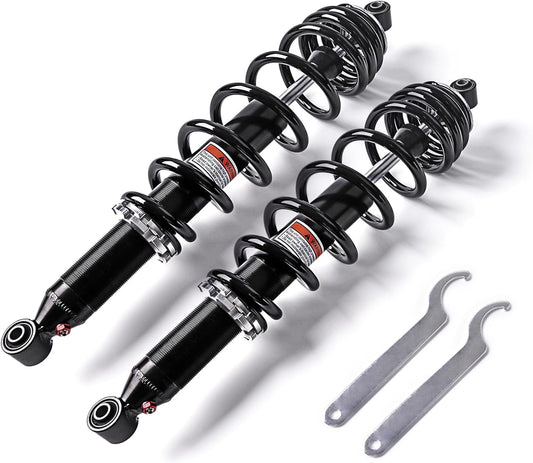 KLV Front Left Right Monotube Gas Shocks Absorber Compatible with 2017-2021 Can-Am Defender HD5 2017-2021 Can-Am Defender HD8 MAX HD8 Base DPS XT HD10 706202602 2 pcs