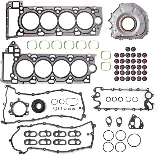 GOCPB Engine Cylinder Head Gasket Set Compatible with Jaguar XJ XF XFR XFR-S 2010-2016 Land Rover LR4 Range Rover V8 2010-2020 AJ133 LR105293 LR105294 AJ813952