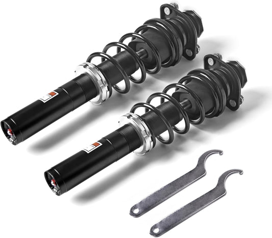 KLV Front Left Right Shocks Shock Absorber Set Monotube Tube Compatible with 1990-2018 Kawasaki Mule UTV 2010 2020 2500 2510 2520 4000 4010 Mule 45023-1005 45023-1006 2 pcs