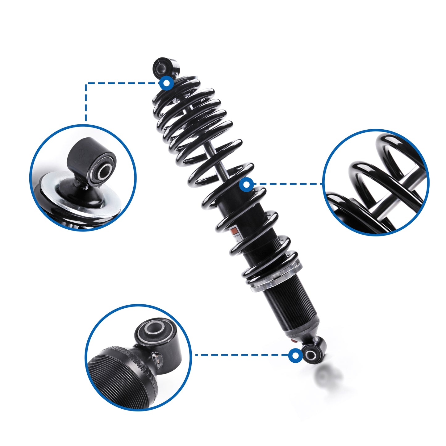 ATV Front Left Right Shock Absorber Compatible with 2008 2009 2010 2011 2012 Kawasaki Teryx 750 4x4 KRF750 BF Replaces OEM# 45014-0232 Front Twin-tube Shocks absorber 2pcs