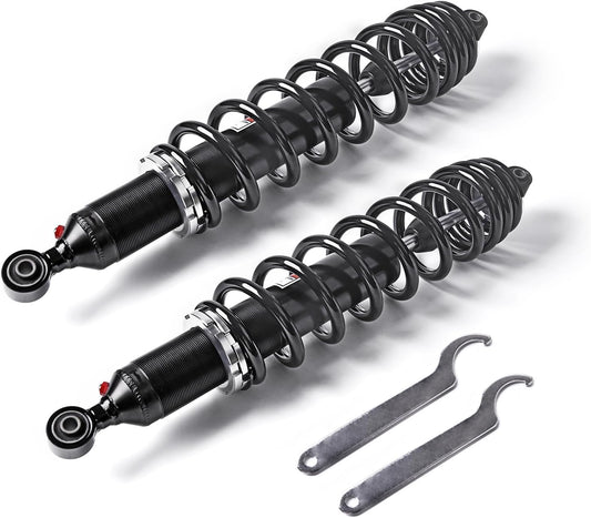 Rear Left Right ATV Shock Absorber Twin Tube Compatible with 2011-2020 Can-Am Commander 800 1000 Gas-Powered Dual-Rate Spring 706000615 Rear Shock 2 pcs