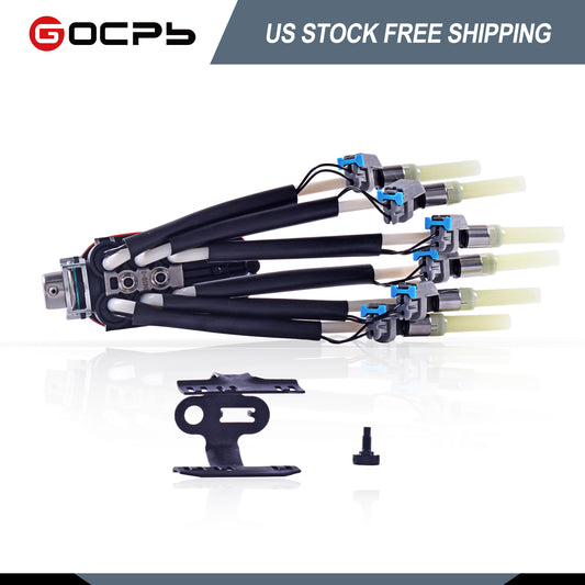 Fuel Spider Injector With Bracket,Fuel Injector set of 6 Compatible with Chevy GMC Pickup 4.3L Replacement 19210688 Fuel injector 12568332 17113215