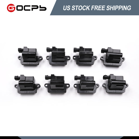 GOCPB Set of 8 Ignition Coils Pack Compatible with 2000 2001 2002 2003 2004 2005 2006 Cadillac Escalade Chevrolet Avalanche Silverado Suburban Tahoe GMC Savanna Sierra Yukon 4.8L 5.3L 6.0L V8 UF271