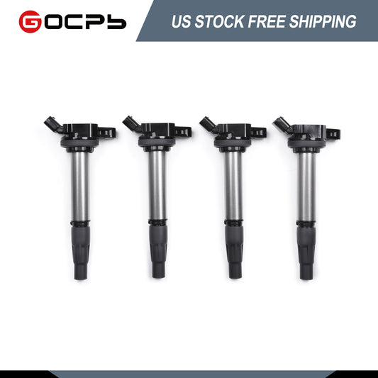 GOCPB Ignition Coil Pack Set of 4 Compatible with Toyota Corolla Prius V CT200H Scion XD 2009 2010 2011 2012 2013 2014 2015 2016 2017 Coils Set 1.8 L4 Replaces UF596 C1714 GN10341 90919-02252