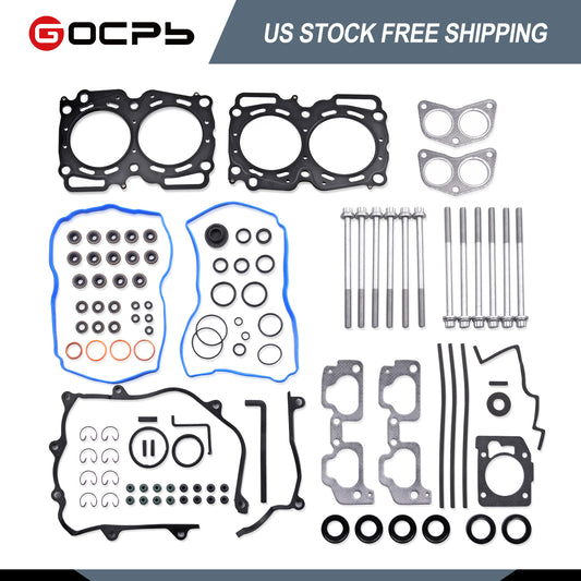 Engine Cylinder Head Gasket Set with Bolts Compatible with for Subaru Baja 2003-2006 for Subaru Forester 1999-2010