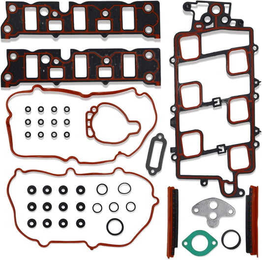 Комплект прокладок впускного коллектора GOCPB MIS16203A, совместимый с Pontiac Grand Prix 1997-2008 гг., 1997-2005 гг., Buick Lesabre Park Avenue, Pontiac Bonneville, 2005-2008 гг., Buick Allure Lacrosse