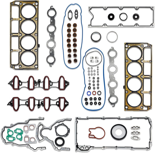 Комплект прокладок головки блока цилиндров GOCPB, совместимый с Silverado Tahoe GMC Yukon Envoy Buick Cadillac 4.8L 5.3L CS9284, HS26191PT 2002-2011 годов (без болтов)