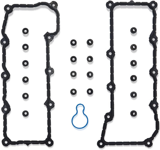 GOCPB Cylinder Valve Cover Gasket for 2004 2005 Dodge Dakota Durango 2005 Dodge Ram 1500 Grand Cherokee 2002 2003 2004 2005 Liberty 3.7L V6 SOHC 12V Vin K VC50594R VC30300