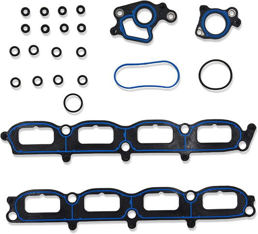Комплект прокладок впускного коллектора GOCPB, совместимый с 2005, 2006, 2007, 2008, 2009, 2010, 2011, 2012 Expedition 2004 05 06 07 08 09 2010 F-150 06 07 08 Lincoln Mark LT Lincoln Navigator 5.4L SOHC Vin 5 MS 96696