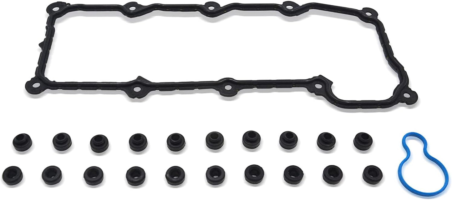 GOCPB Cylinder Valve Cover Gasket for 2004 2005 Dodge Dakota Durango 2005 Dodge Ram 1500 Grand Cherokee 2002 2003 2004 2005 Liberty 3.7L V6 SOHC 12V Vin K VC50594R VC30300
