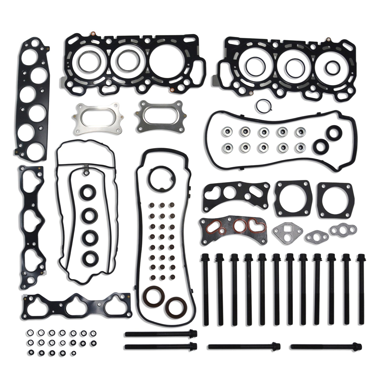 GOCPB Head Gasket Set with Head Bolt Kit Compatible with 2008-2017 Hon da Accord 3.5L 3471cc V6 SOHC J35Y1 J35A7 HS26509PT ES71329-1 HGB268