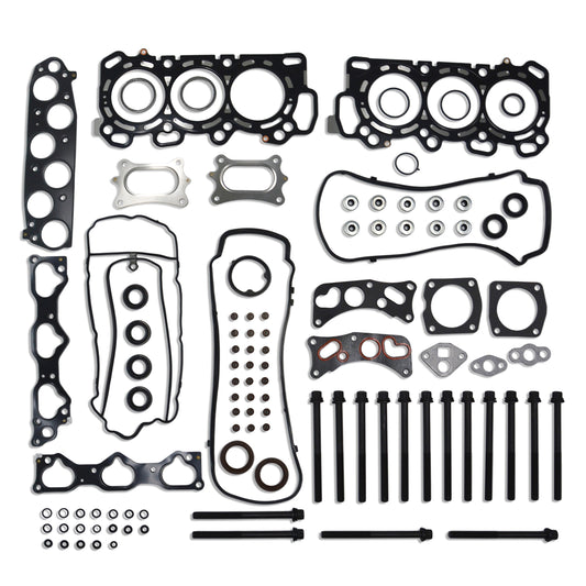 GOCPB Head Gasket Set with Head Bolt Kit Compatible with 2008-2017 Hon da Accord 3.5L 3471cc V6 SOHC J35Y1 J35A7 HS26509PT ES71329-1 HGB268
