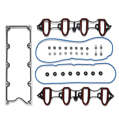 GOCPB Intake Manifold Gasket Set Compatible with 1999-2009 Chevrolet Avalanche Express 2008 GMC Sierra 1500 GMC Yukon 4.8 L 5.3 L 6.0 L MIS16340 MS98016T MS18145 MS50049