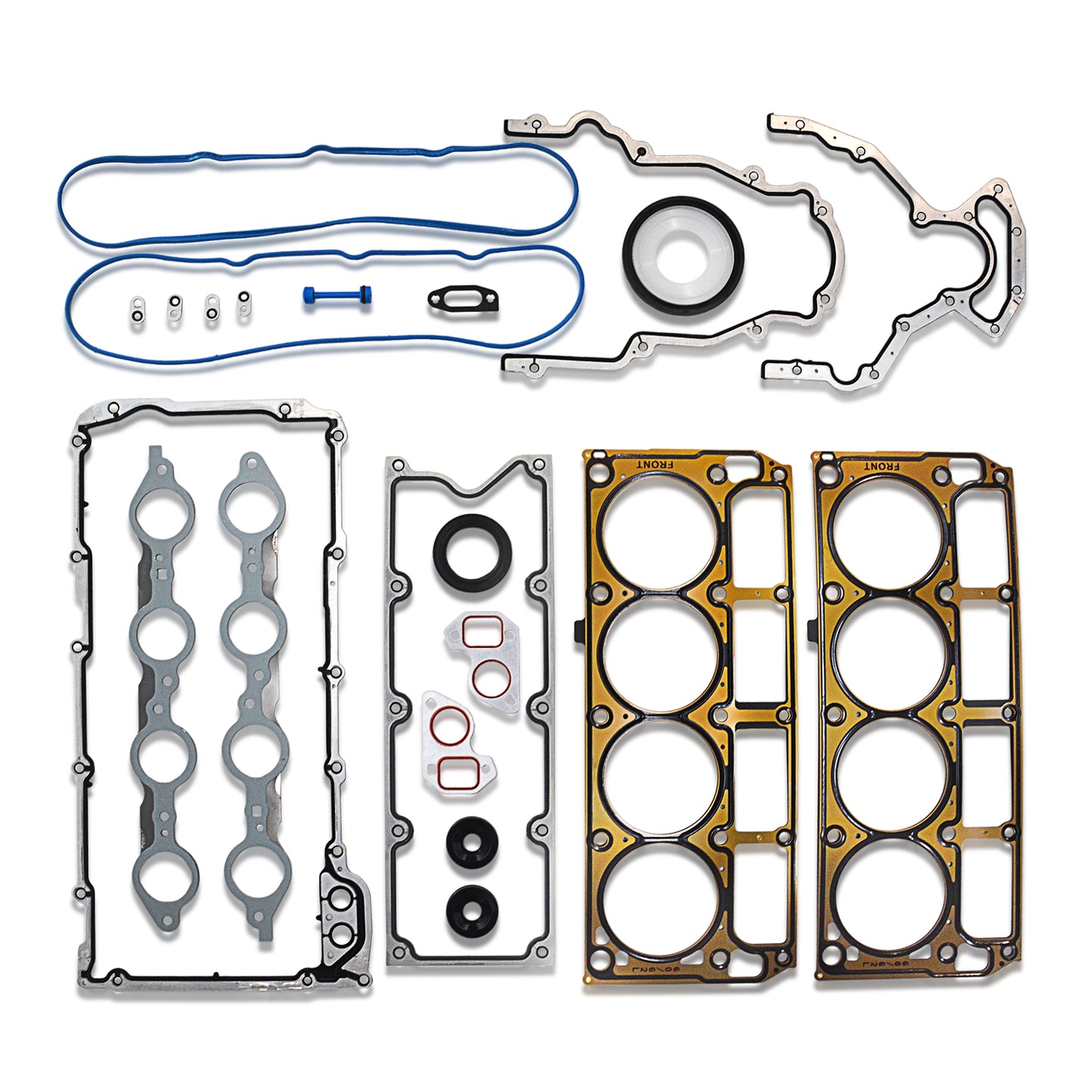 GOCPB MLS Head Gasket Set Compatible with LS9 Oil Pan Gasket Sets Head Gaskets for GM Chevy LS1/LS6/LQ4/LQ9/4.8L 5.3L 5.7L 6.0L