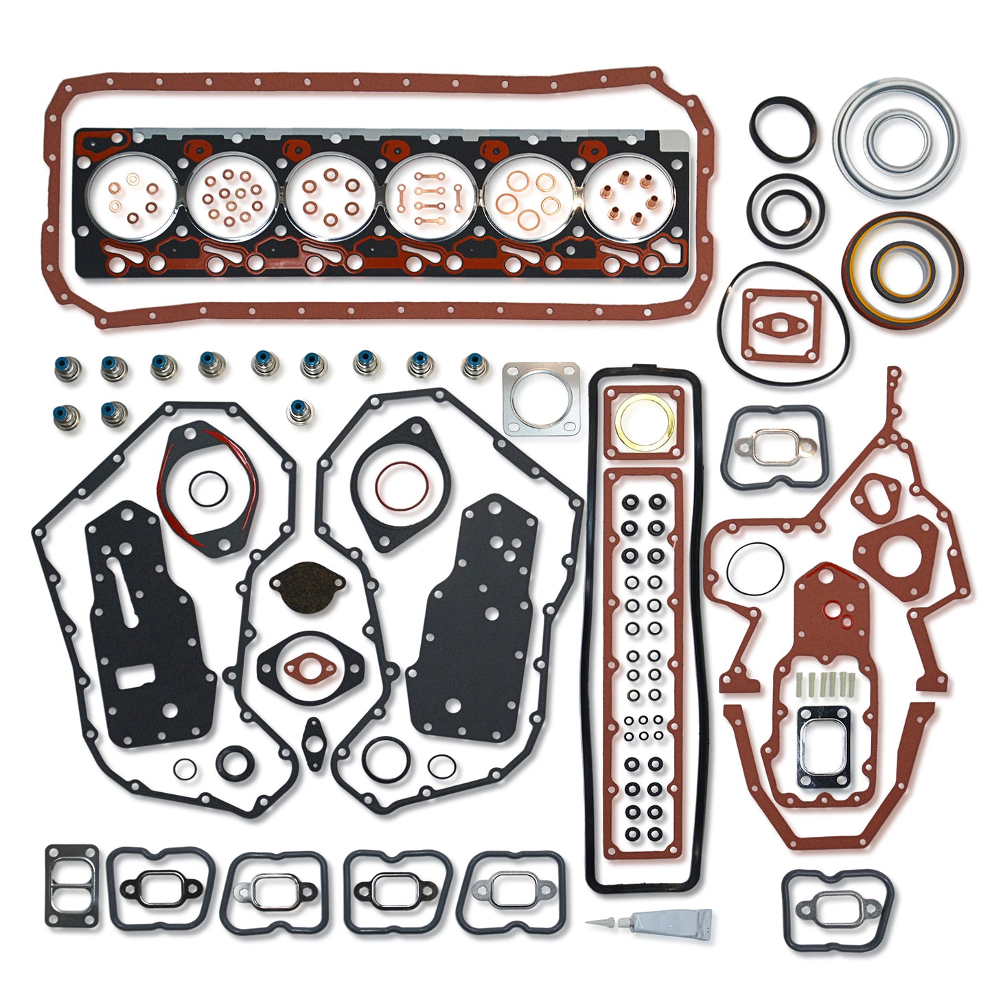 GOCPB Full Head Gasket Set Compatible with Cummins Diesel 5.9L 12V 6BT 1989 1990 1991 1992 1993 1994 1995 1996 1997 1998 EH50020 KBCSFGT6B KBCSFGT6B