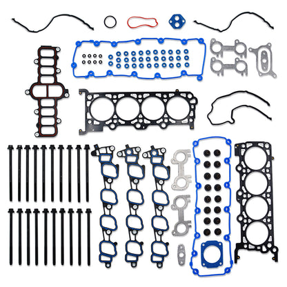 GOCPB Cylinder Head Gasket Set with Head Bolts HS9790PT-15 ES72798 Compatible with Ford Expedition F250 F350 Super Duty 00-04 E350 Super Duty F150 00-03 E150 E250 Econoline 00-02 5.4L V8