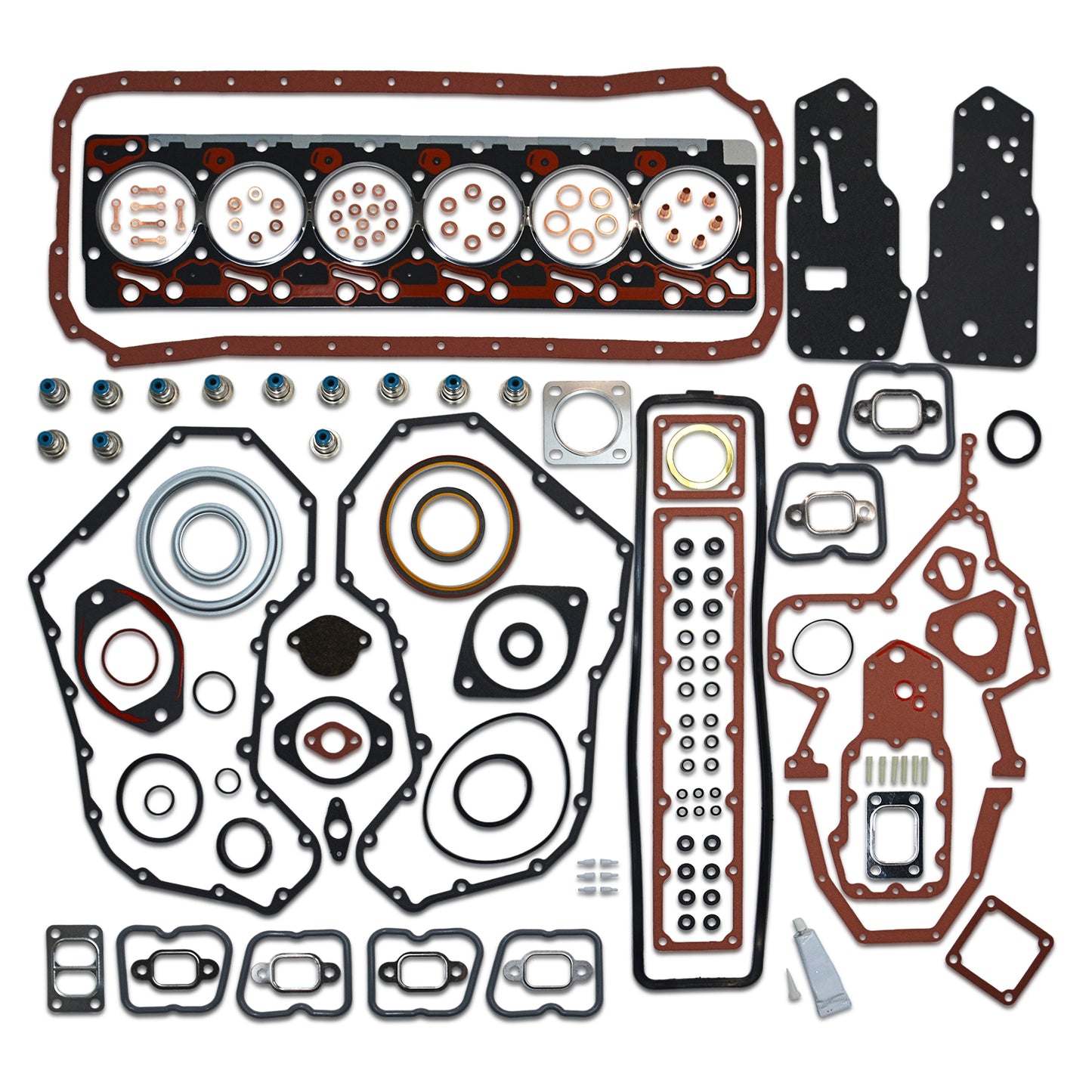 GOCPB Full Head Gasket Set Compatible with Cummins Diesel 5.9L 12V 6BT 1989 1990 1991 1992 1993 1994 1995 1996 1997 1998 EH50020 KBCSFGT6B KBCSFGT6B