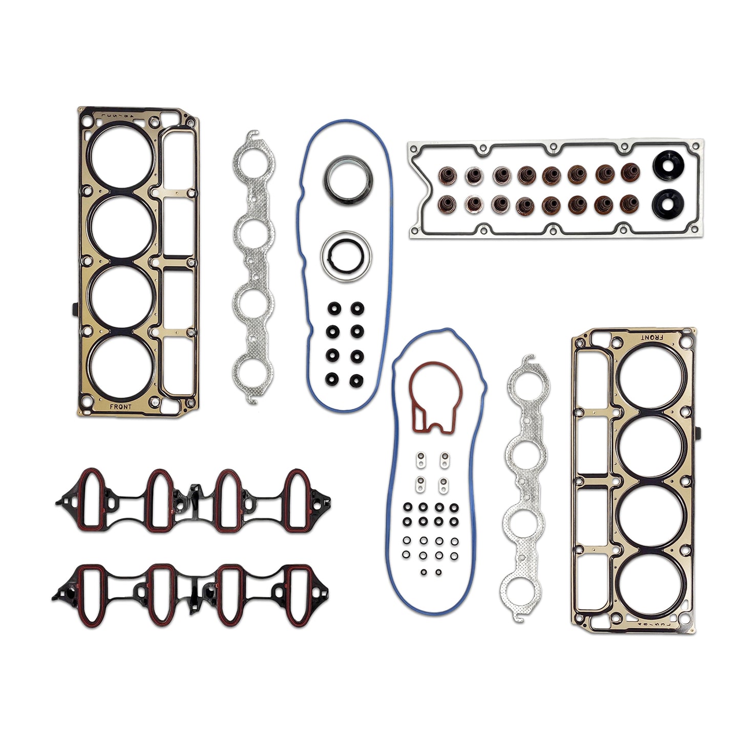 GOCPB Cylinder Head Gasket Set with Bolts Compatible with 2002-2011 Silverado Tahoe GMC Yukon Envoy Buick Cadillac 4.8L 5.3L HS9292PT-1, ES72173 (with Bolts)