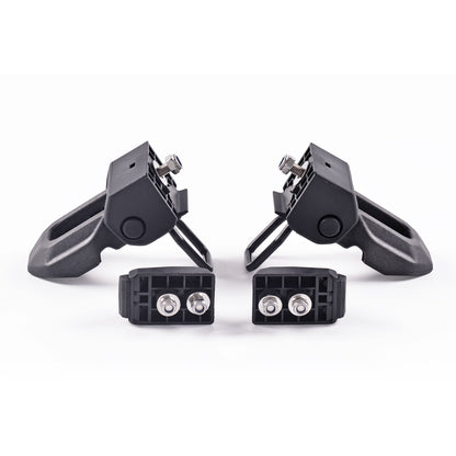 GOCPB 2018 for Jeep Wrangler JL Original Black Stainless Steel Latch Locking Hood Catch Kit for Jeep Wrangler 2007-2023 JK JL Gladiator JT
