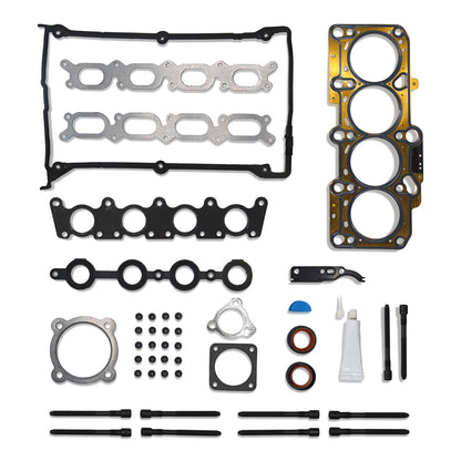 GOCPB Head Gasket with Bolts HS26182PT, ES71193 Head Gasket Bolts Set Compatible with Golf TT Quattro 2000 2001 2002 2003 2004 2005 2006 Beetle Jetta Passat 2000-2005 1.8L L4