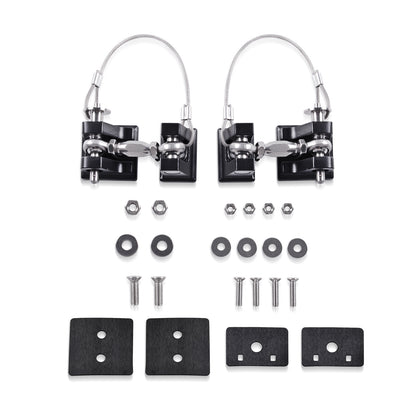 GOCPB JL Hood Latches for Jeep Wrangler, Locking Hood Latch Kit for 2018-2023 Jeep Wrangler JL &amp; Jeep Gladiator, Eliminate Hood Flutter, Aluminum, 1 Pair