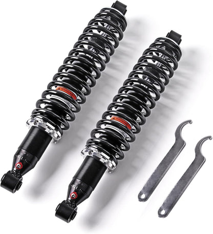 KLV 2 Front Gas Front Monotube Shocks Compatible with 2004-2013 Yamaha Rhino 450 YXR 450F 660 YXR 660F 700 YXR700 5UG-F3350-00-00 5UG-F3350-01-00 2 pcs