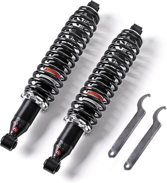 KLV 2 Front Gas Front Monotube Shocks Compatible with 2004-2013 Yamaha Rhino 450 YXR 450F 660 YXR 660F 700 YXR700 5UG-F3350-00-00 5UG-F3350-01-00 2 pcs