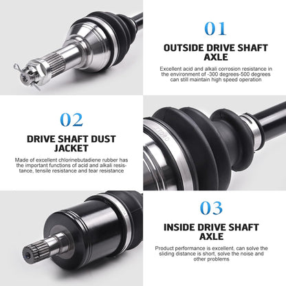 Front Drive Shaft CV Axle Compatible with Polaris Scrambler 850 Scrambler XP 1000 Sportsman SP Touring 850 Sportsman XP 1000 2016-2022 Front Left Right Heavy Duty Axle Replace 1333431