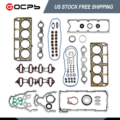 Cylinder Head Gasket Set Compatible with 2002-2011 Chevy Silverado Tahoe Avalanche Suburban GMC Sierra Savana Yukon Envoy Buick Cadillac Isuzu 4.8L 5.3L HS26191PT CS9284 (No Bolts)