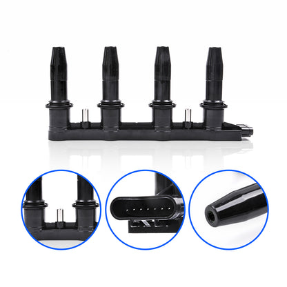 GOCPB Ignition Coil Packs Compatible with Chevrolet Chevy Cruze Sonic Aveo Aveo5 Pontiac G3 2007 2008 2009 2010 2011 2012 2013 2014 2015 2016 2017 2018 1.6L 1.8L L4 OE Replaces UF620 25186687 C1646
