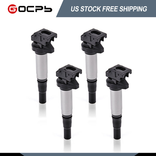 GOCPB UF598 Ignition Coil Packs Set of 4 Compatible with Mini Cooper 2007-2013 Cooper Countryman 2011-2016 Cooper Paceman 2013-2016 L4 1.6L Replacement for 12137575010 UF-598 C1692