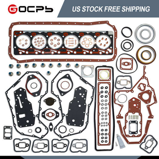 GOCPB Full Head Gasket Set Compatible with Cummins Diesel 5.9L 12V 6BT 1989 1990 1991 1992 1993 1994 1995 1996 1997 1998 EH50020 KBCSFGT6B KBCSFGT6B