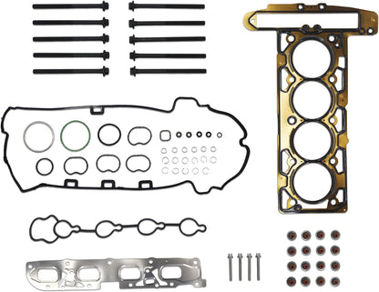GOCPB Head Gasket Set Cylinder Head Bolts Engine Replacement Kit Fits for Equinox Malibu Lacrosse Verano Terrain 2010 2011 2012 2013 2.4L 2384cc 145cid L4 DOHC HS26517PT