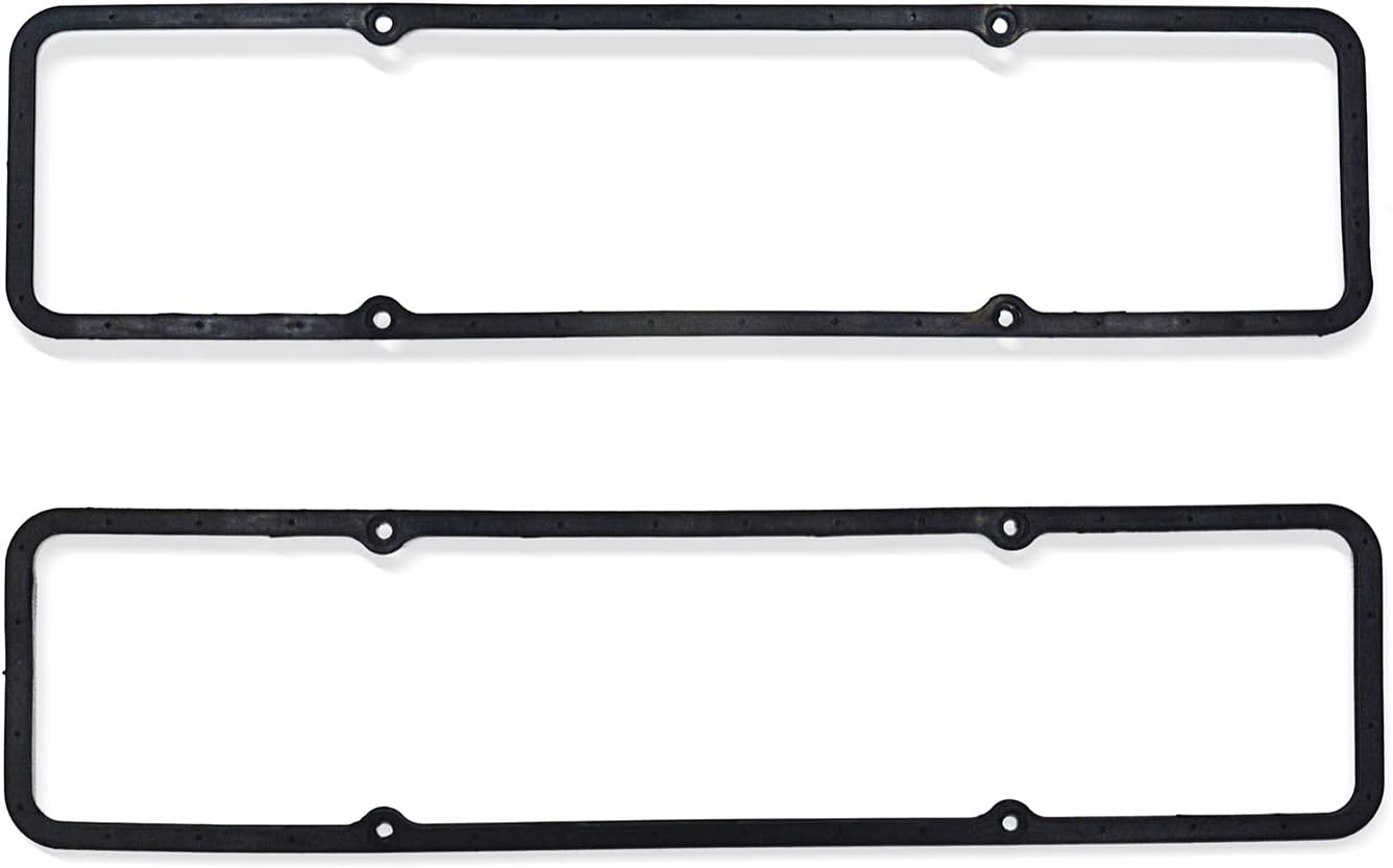 GOCPB SBC Steel Core Rubber Valve Cover Gaskets Compatible with Small Block SB Chevy 350 305 283 327 400 383 7484BOX