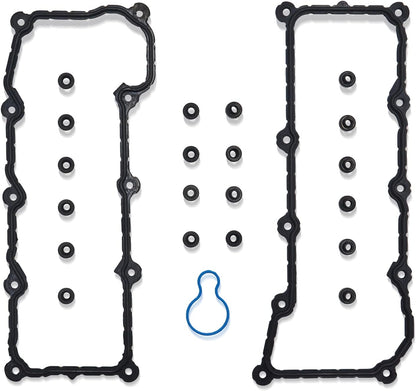 GOCPB Cylinder Valve Cover Gasket for 2004 2005 Dodge Dakota Durango 2005 Dodge Ram 1500 Grand Cherokee 2002 2003 2004 2005 Liberty 3.7L V6 SOHC 12V Vin K VC50594R VC30300