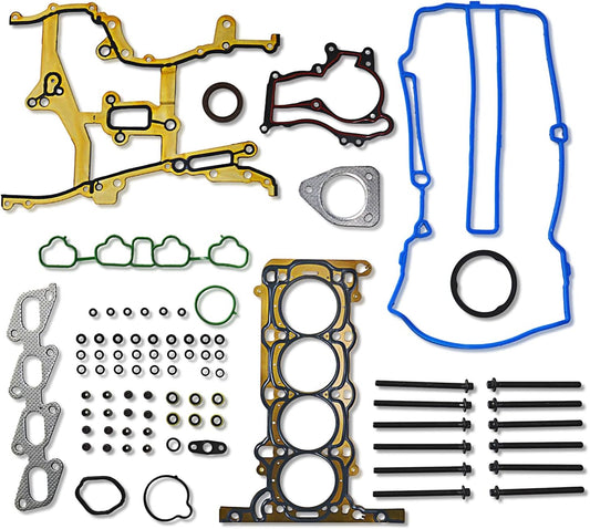 GOCPB Cylinder Head Gasket Set with Head Bolt for Trax/Sonic/Cruze/Cruze Limited 2011-2016, for Buick Encore 2013-2016 1.4L Turbo HS54898, HS31411,HS26540PT-1 (with Bolts)